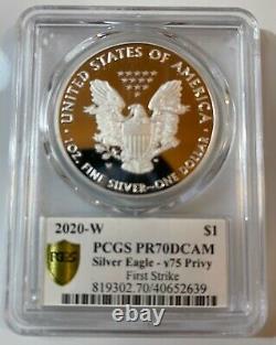 2020 Fin De La Seconde Guerre Mondiale V 75e Anniversaire American Eagle Gold Silver Coin Pr70