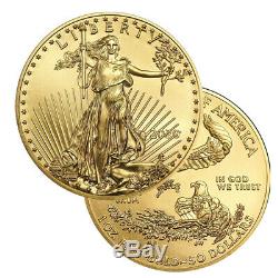 2020 Gold 1 Oz D'or American Eagle 50 $ Us Mint Gold Eagle Coin