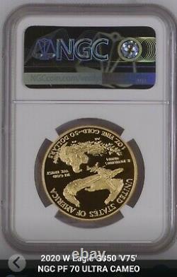 2020 Pf70 Fin De La Seconde Guerre Mondiale 2 75e Anniversaire American Eagle Gold Prf Coin 20xe