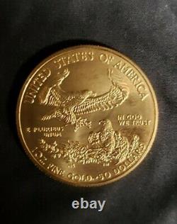2020 Uncirculated Untouched American Gold Eagle 1 Oz Pièce $50 Bu