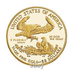 2020 W American Gold Eagle Proof 1/2 Oz 25 $ En Ogp