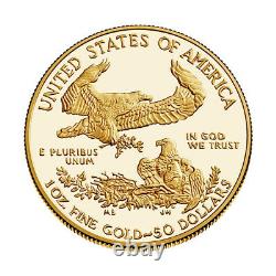2020 W American Gold Eagle Proof 1 Oz 50 $ En Ogp
