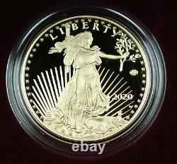2020-w Gold American Eagle V75 Privy World War2 Proof Coin Avec Box Coa