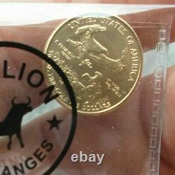 2021 1/10 Oz Aigle D'or Américain $5 Coin Bu