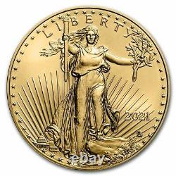 2021 1/2 Oz American Gold Eagle Coin Bu (type 2)