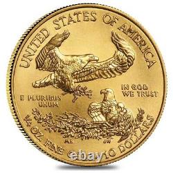 2021 1/4 Oz Gold American Eagle 10 $ Pièce Bu