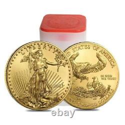 2021 1 Oz Gold American Eagle 50 $ Pièce Bu