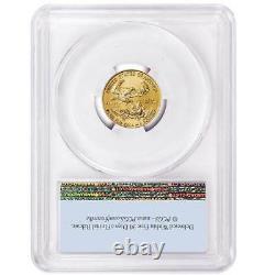 2021 $5 American Gold Eagle 1/10 Oz Pcgs Ms69 First Strike Flag Label