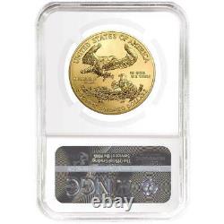 2021 $50 American Gold Eagle 1 Oz Ngc Ms70 Brown Label
