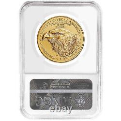 2021 50 $ Type 2 American Gold Eagle 1 Oz Ngc Ms69 Marron Étiquette