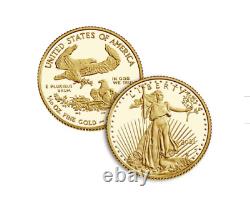 2021 American Eagle One-tenth Ounce Gold Two-coin Set Designer Edition En Stock