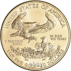2021 American Gold Eagle 1 Oz 50 $ Mbac Ms70 Premier Jour De L’émission 70e Année