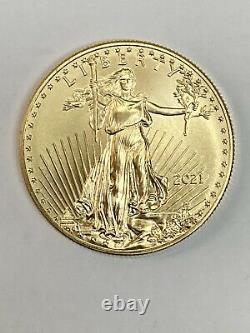 2021 Gold American Eagle $50 L'année Dernière Design 1oz Gold