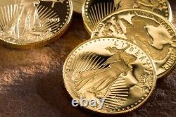 2021 Proof Gold Eagle Type 1 22k 4 Coin Fractional Set L’année Dernière Preorder