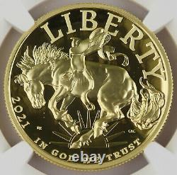 2021 W 1 Oz Gold 100 $ American Liberty High Relief Proof Coin Ngc Pf70 Uc Er