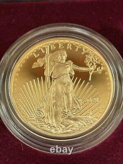 2021 W American Eagle One-half Ounce Gold Proof Coin 25 $ Rare Type-1 21ec