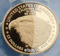 2021 W Pcgs Pr 69 D-cam Gold American Eagle, Type 2 25 $ Pièce, 1/2 Oz D'or Fin