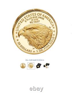 2021-w 1 American Eagle One Ounce Gold Proof Coin (21ebn) Commande De Type 2 Confirmée