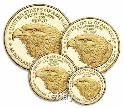 2021-w American Eagle Gold Proof Four-coin Set (21efn) Type 2 Presale