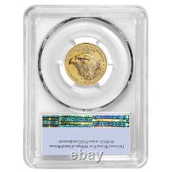2022 $10 American Gold Eagle 1/4 Oz Pcgs Ms69 Fs Flag Label