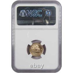 2022 American Eagle Ms 70 Ngc 1/10 Oz Gold $5 Coin Premières Parutions Jennie Norris