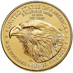 2022 American Gold Eagle 1/2 Oz 25 $ Pcgs Ms70 Première Grève