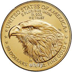 2022 American Gold Eagle 1 Oz 50 $ Pcgs Ms70 Premier Jour D'émission