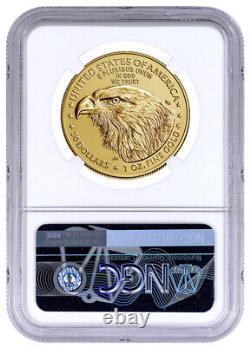 2023 50 $ American Gold Eagle 1 Oz Ngc Ms70 Fdoi Exclusive Eagle Label