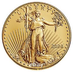 2023 50 $ Gold American Eagle 1 Oz Bu Pièce Brillante Non Circulée Presale