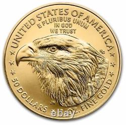2024 1 oz Pièce d'or American Eagle de 50 $ (BU) #A310