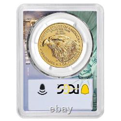 2024 $50 Aigle d'or américain 1 oz PCGS MS70 FS Cadre de la Statue de la Liberté