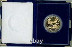 3 1987-w American Eagle Proof Or 50 $ Coin Withcoa & Box Achetez Tous Les 3! Stock Énorme