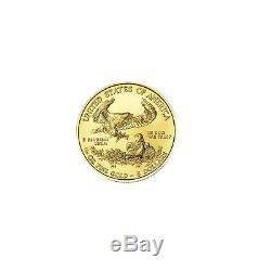 5 $ Or 1/10 Oz D'or American Eagle Us Mint 5 $ Au Hasard Année Coin