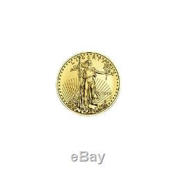 5 $ Or 1/10 Oz D'or American Eagle Us Mint 5 $ Au Hasard Année Coin