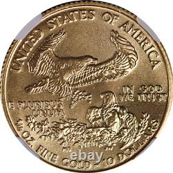 Aigle américain en or 1986 $10 NGC MS69 Étiquette de la première année en stock