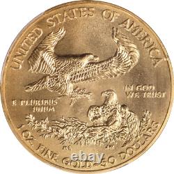 Aigle américain en or 2013 de 50 dollars PCGS MS70 Première frappe
