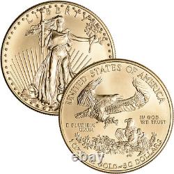 Aigle d'or américain 1 oz $50 NGC MS69 Date et étiquette aléatoires