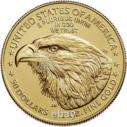 Aigle d'or américain 2023 de 1 once, 50 $, NGC MS70.