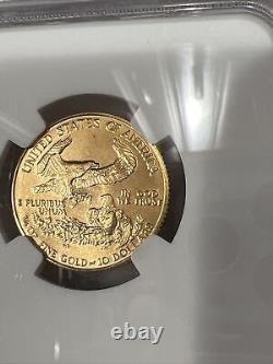 Aigle d'or américain de 10 $ de 1986 NGC MS70