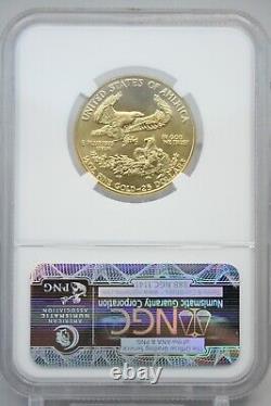 Aigle d'or américain de 1986 de 25 $, 1/2 oz, NGC MS 69, meilleure date #9244