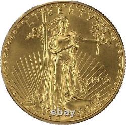Aigle d'or américain de 1993 de 25 dollars non circulé.