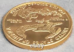 Aigle d'or américain de 1998, 1 once, 50 $, état de brillant universel (BU).