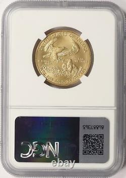 Aigle d'or américain de 2011 de 25 $, NGC MS69 1/2 oz