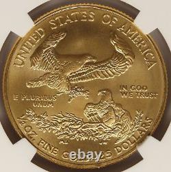 Aigle d'or américain de 2011 de 25 $, NGC MS69 1/2 oz