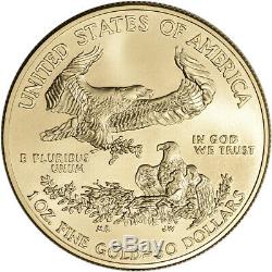 Américaine Gold Eagle 1 Oz 50 $ Au Hasard Date 1 Rouleau 20 Pièces Bu Mint Tube
