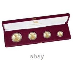 American Eagle 2021 Gold Proof Four-coin Set 4 Pièce 2021 W 21ef
