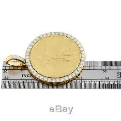 American Eagle Or 22k Liberté Coin 1 Oz. Vrai Diamant De Montage Suspendu 2,85 Ct