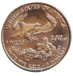 American Gold Eagle (1/10 Oz) 5 $ Brillante Date Aléatoire Age