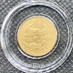 Au Hasard Année 1/10 Oz D'or American Eagle Uncirculated New Coin Brillant Capsule