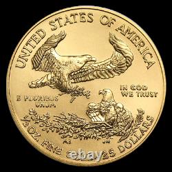 Ch / Gem Bu 2020 1/2 Oz. 25 $ American Eagle Gold Etats Unis Monnaie